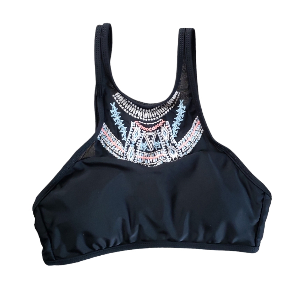Rue21 Black Halter Bikini Top